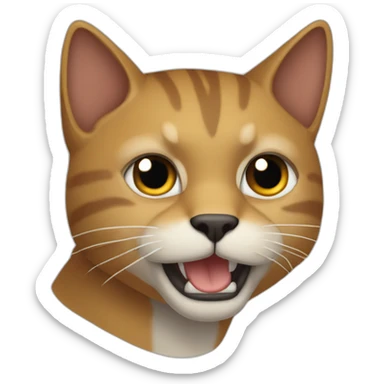 Gato furioso sticker