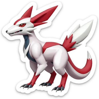 Heliolisk-Lombax-Sergal-Zangoose-Cyclizar-Genesect-Pokémon, full body sticker