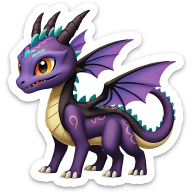 Meloetta-Raikou-Spyro-Toothless-Stitch-Pokémon-Fakémon-creature-hybrid sticker