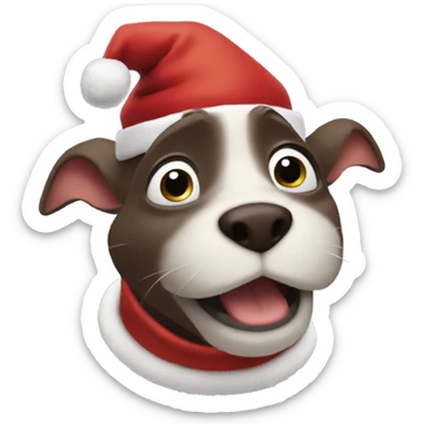 Remy from ratatouille dressed as Santa Claus  sticker