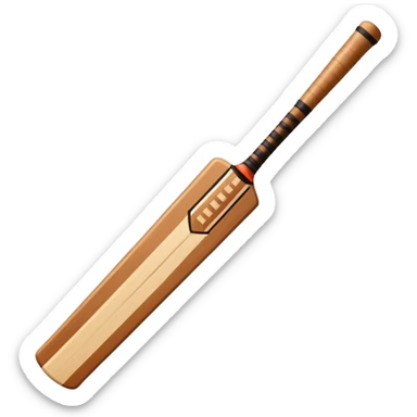 make a emoji of cricket bat sticker
