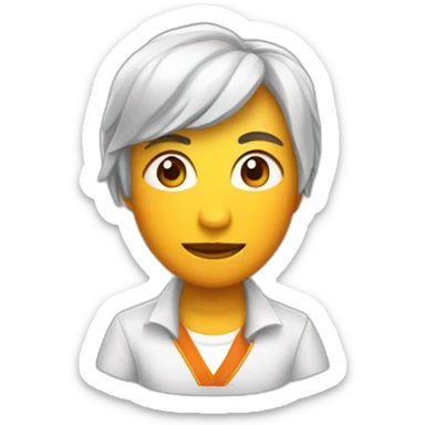 Diamante mandarin sticker