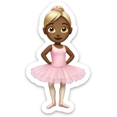 Little girl wearing ballet outfit sticker