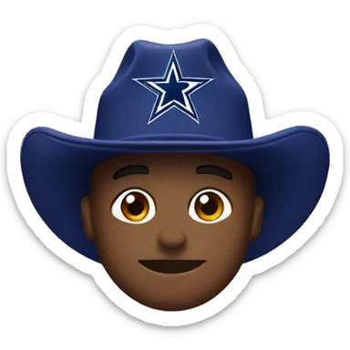 Purple hat with Dallas cowboys logo sticker