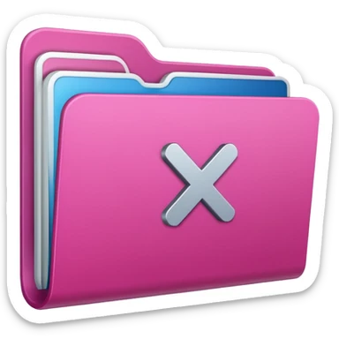 windows 10 folder pink sticker