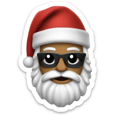 Punk rock Santa Claus sticker