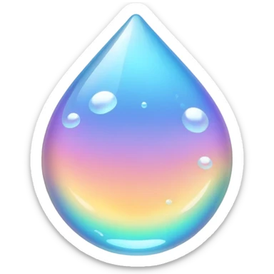 Popped bubble sticker