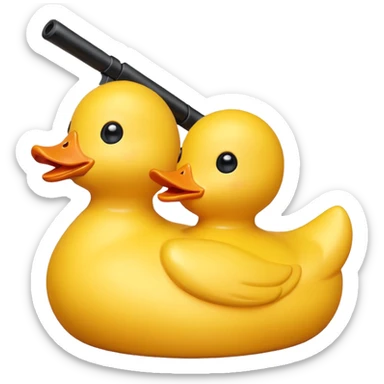 carnival shooting duck sticker