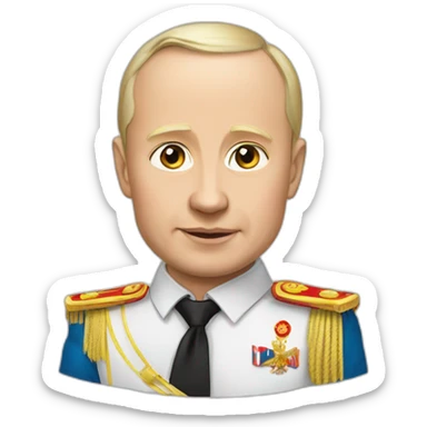vladimir poutine qui a des enfants sticker