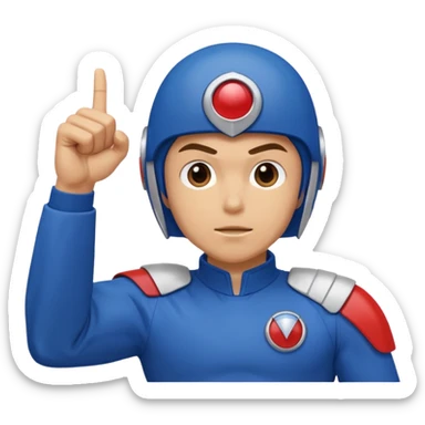 Mark from "Battle of the Planets" doing fist pump. sticker