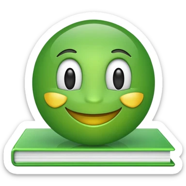 i need a emoji fher its green and in the text behind success is like bet ledger in transparent form sticker