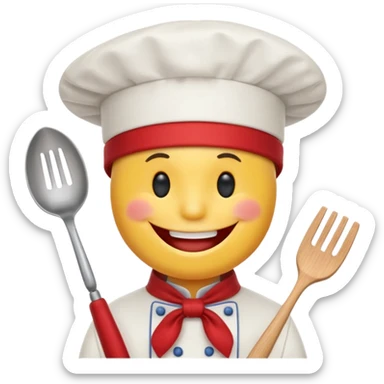 rédige moi un smiley qui donne envie de restaurant et de brasserie sticker