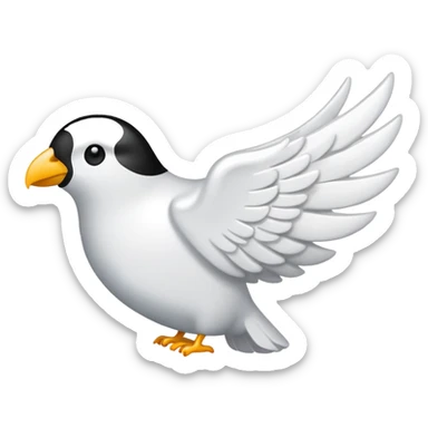 White left wing emoji sticker