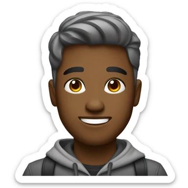 a trendy college student sticker