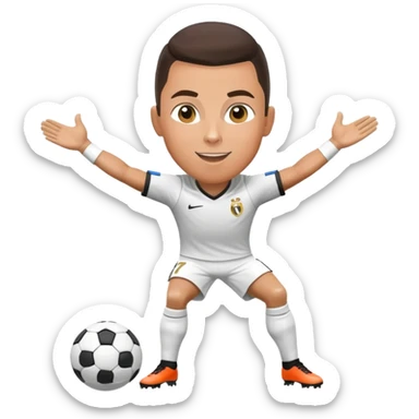 CR7 Cristiano Ronaldo doing his signature celebration pose sticker