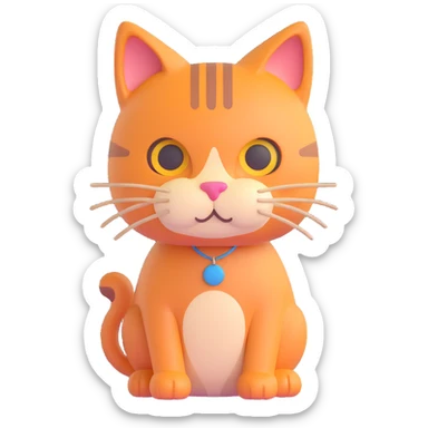 Cat 5 head 1 full size same cat sticker