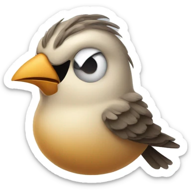 a bird is blinkin sticker