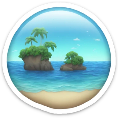 aesthetic ocean emoji sticker