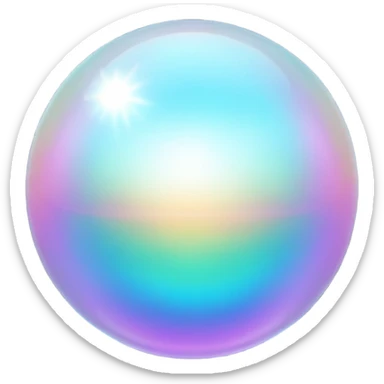 Pearl 3d hologram  sticker