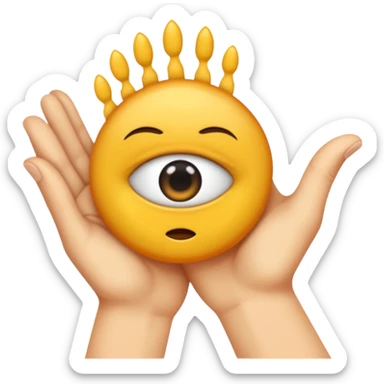 se frotte les mains avec un regard malicieux sticker