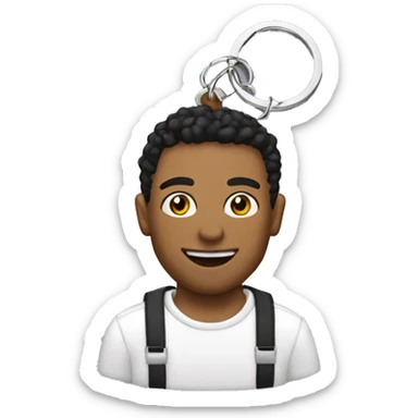 aesthetic keychain with keys sticker