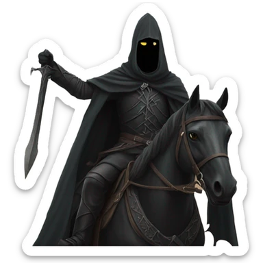 Nazgul montado en caballo sticker