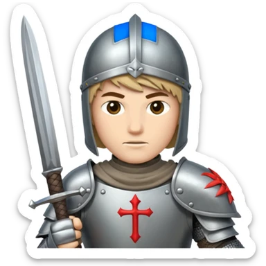 A crusader sticker