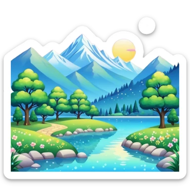 gorgeous beautiful sparkly aesthetic full scenic SCENERY sticker