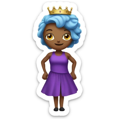 a Queen doing Crossfit sticker