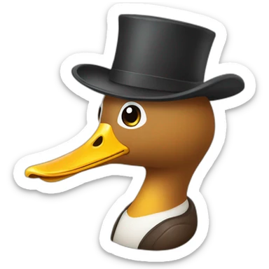 une oi sur un canard sticker