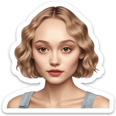 Lily rose depp pretty sticker