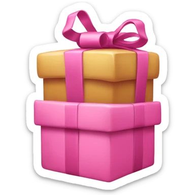 Pink presents sticker