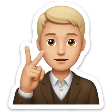 Homme qui fais un doigt d’honneur  sticker