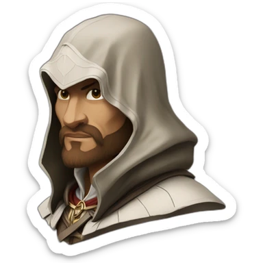 Leonardo DaVinci Assassin's creed sticker