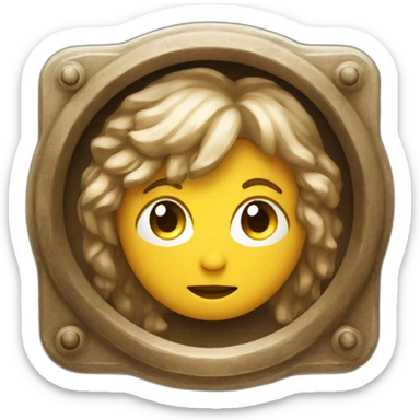 a button for radiant visual artworks of the Biblical time sticker