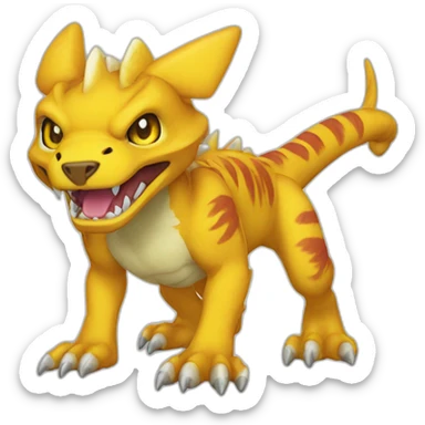 Digimon Agumon sticker