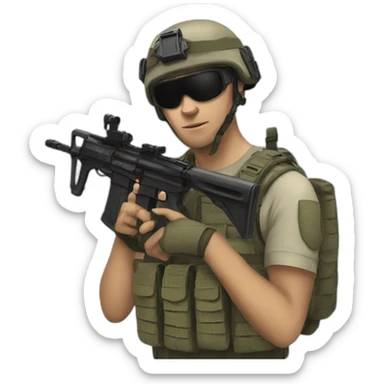 airsoft avatar sticker