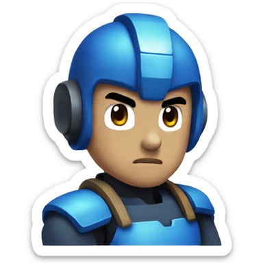 Mega man sticker
