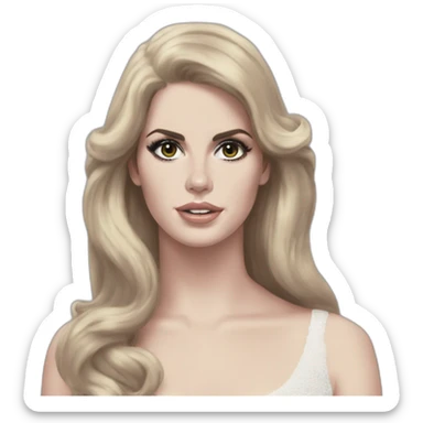 lana del rey-norman fucking rock well sticker