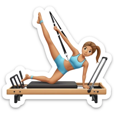 fit girl pilates reformer sticker