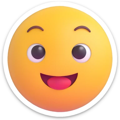 cute, happy, bodyless round 3D emoji with loving eyes, hearts, romantic mood, transparent background, 512x512 px sticker