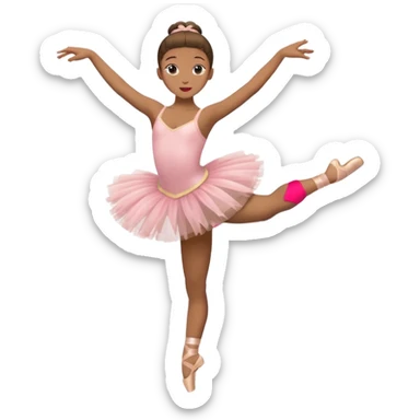 full body balet with tutu sticker