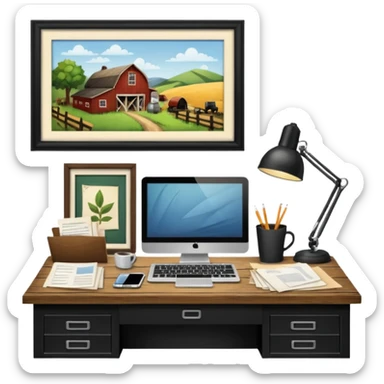 farm office sticker
