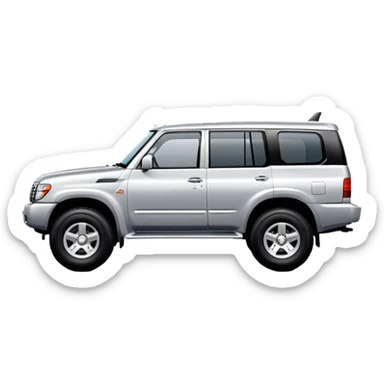 Nissan Patrol y62 - Nissan (Model Year: 2022) (Iconic colour: Silver) sticker
