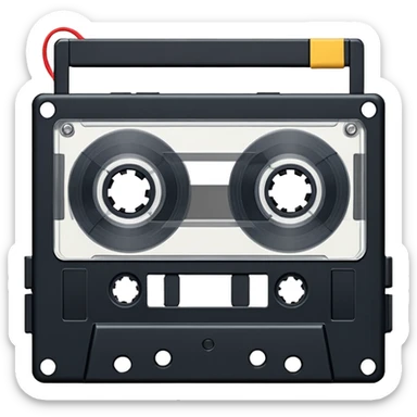 casette tape sticker