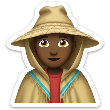 Jordan wearing a poncho  sticker