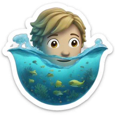 finding a ocean sticker