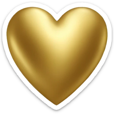 Heart gold lockey sticker