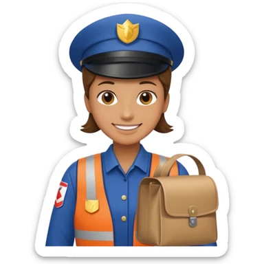Postal worker – mail bag





 sticker