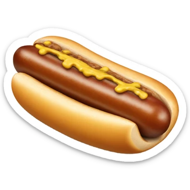 Bratwurst with mustard  sticker